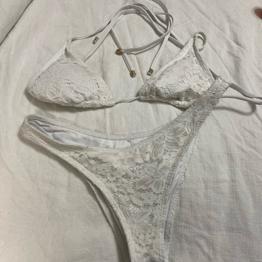 Cotton On White Lace Bikini